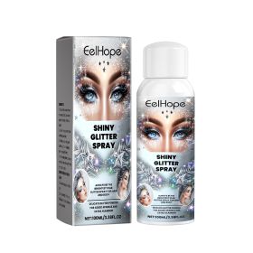 Eelhope Sparkly Glitter Spray, Hair Body Highlight Shimmer Prom Festival Bash Glitter Spray (Option: 3pcs)